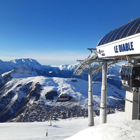 Le Paradis Du Diable 6 Pers 40M2 Pied Des Pistes Et Du Telesiege Du Diable 莱德萨阿尔卑斯 外观 照片